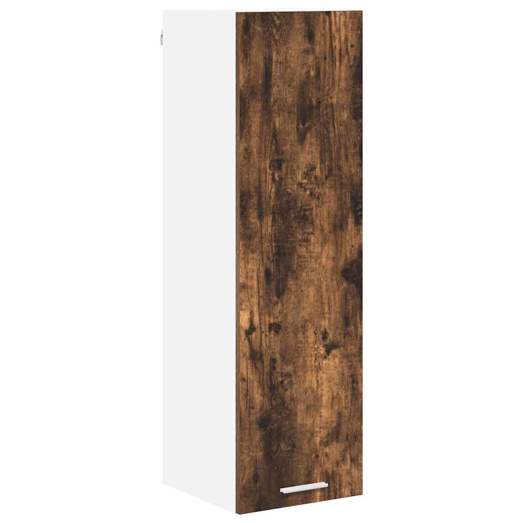 Hangkast met opslag Gerookt eiken 30 x 31 x 100 cm Bewerkt hout is nu te koop bij PeponiXL, paradijselijk wonen!