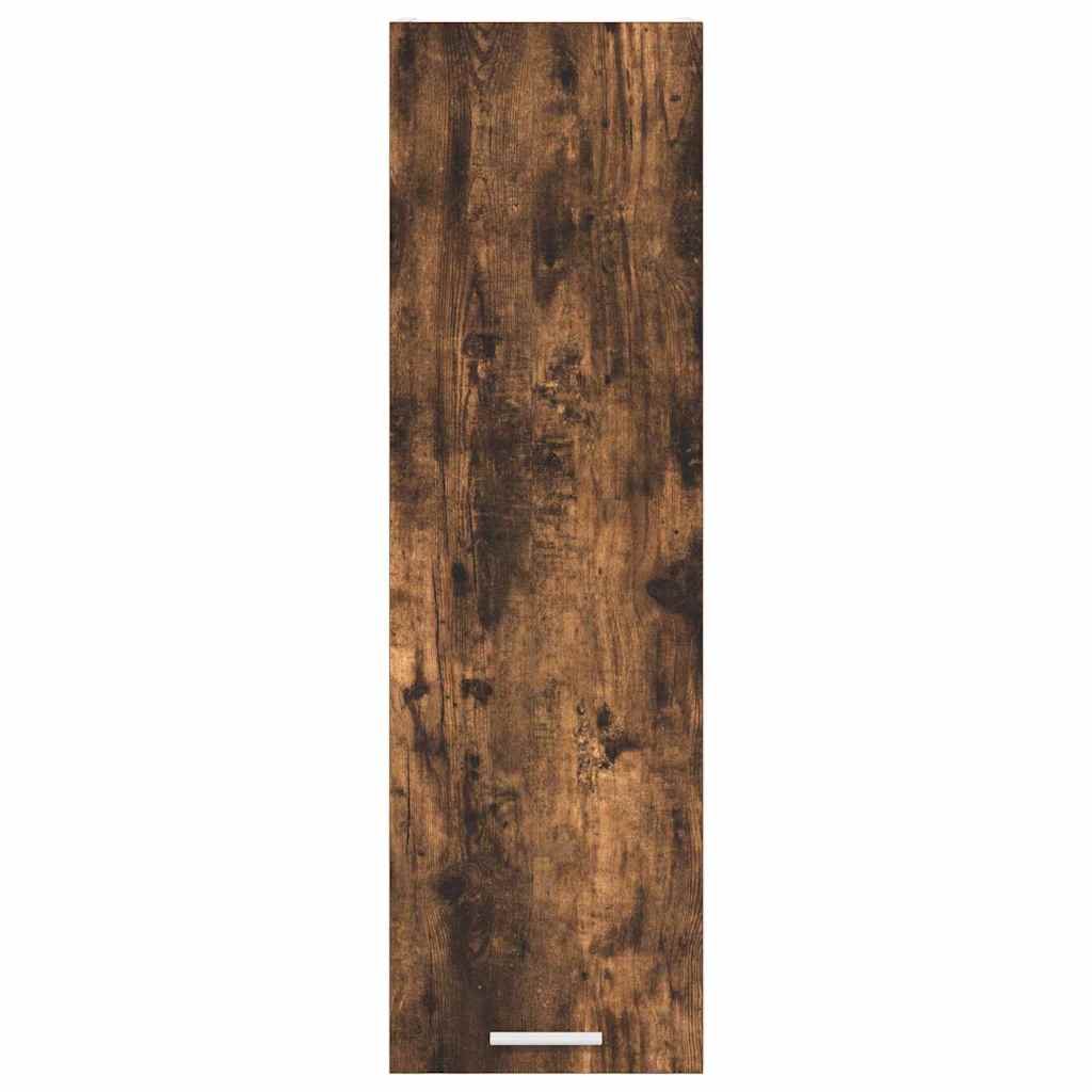 Hangkast met opslag Gerookt eiken 30 x 31 x 100 cm Bewerkt hout is nu te koop bij PeponiXL, paradijselijk wonen!