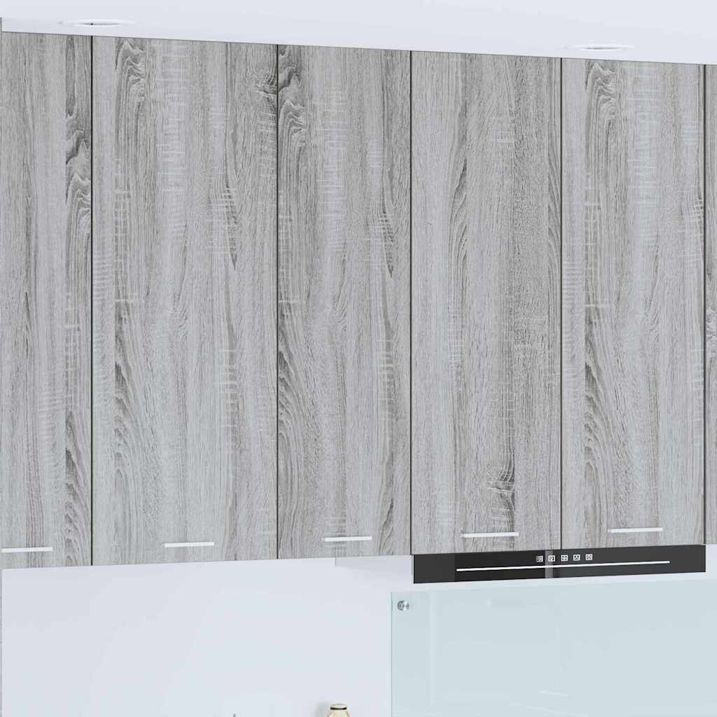 Hangkast met opslag Grijs Sonoma 30 x 31 x 100 cm Bewerkt hout is nu te koop bij PeponiXL, paradijselijk wonen!