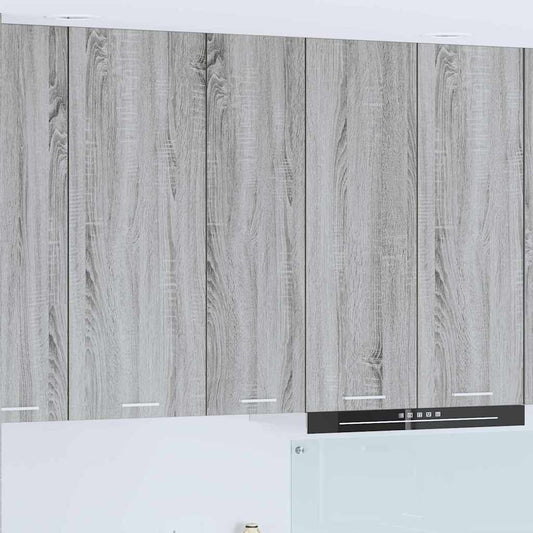 Hangkast met opslag Grijs Sonoma 30 x 31 x 100 cm Bewerkt hout is nu te koop bij PeponiXL, paradijselijk wonen!