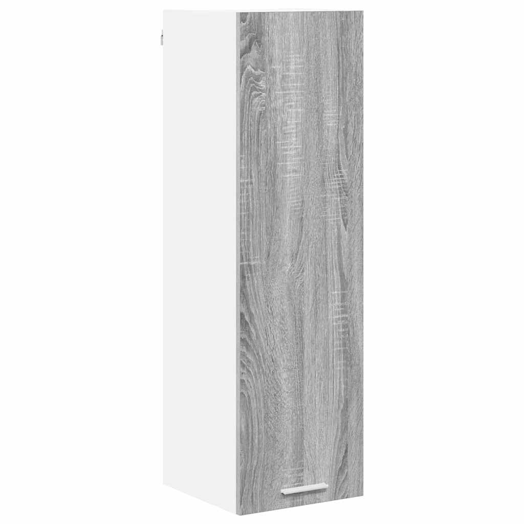 Hangkast met opslag Grijs Sonoma 30 x 31 x 100 cm Bewerkt hout is nu te koop bij PeponiXL, paradijselijk wonen!
