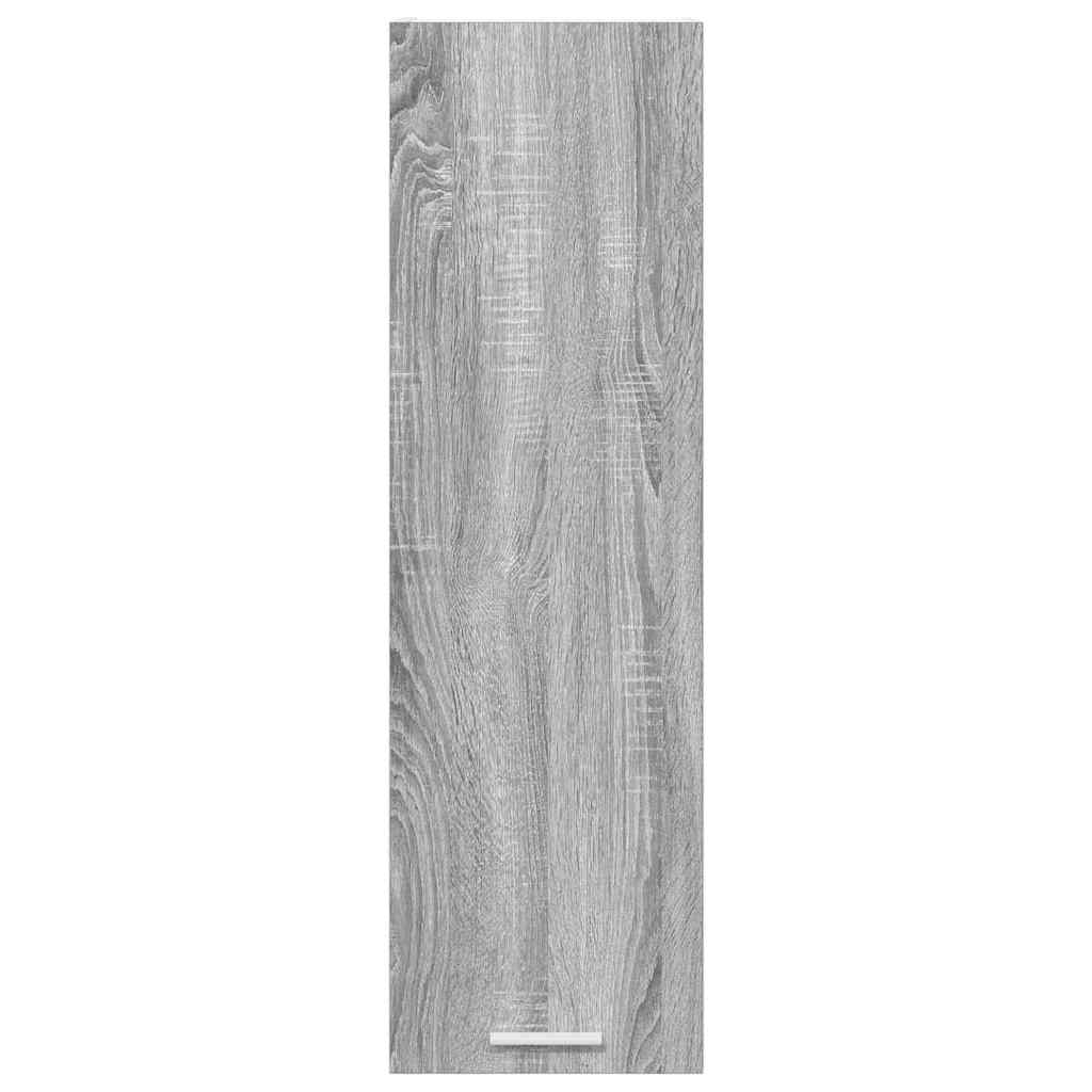 Hangkast met opslag Grijs Sonoma 30 x 31 x 100 cm Bewerkt hout is nu te koop bij PeponiXL, paradijselijk wonen!