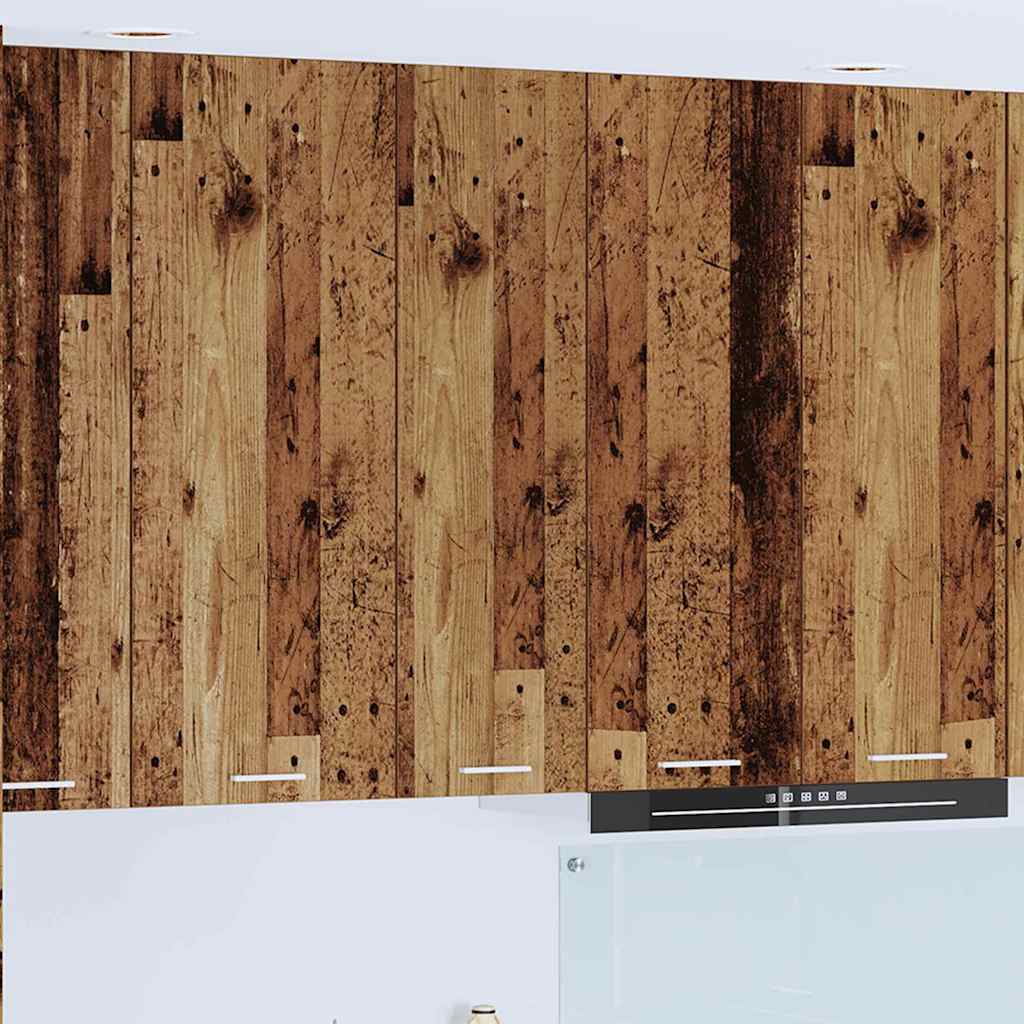Hangkast met opslag Oudhout 30 x 31 x 100 cm Bewerkt hout is nu te koop bij PeponiXL, paradijselijk wonen!