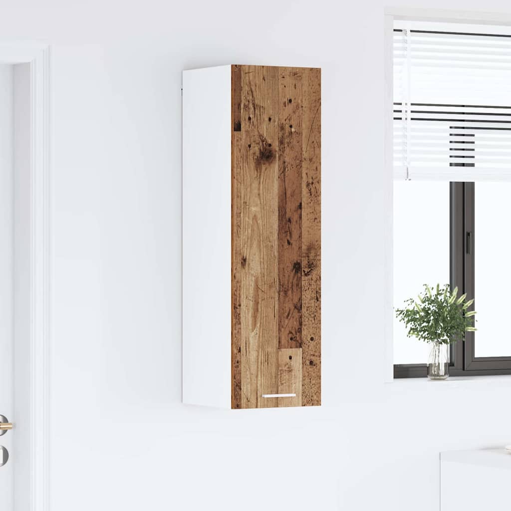 Hangkast met opslag Oudhout 30 x 31 x 100 cm Bewerkt hout is nu te koop bij PeponiXL, paradijselijk wonen!