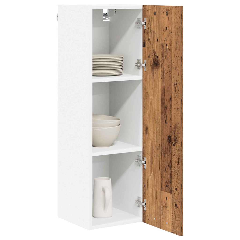 Hangkast met opslag Oudhout 30 x 31 x 100 cm Bewerkt hout is nu te koop bij PeponiXL, paradijselijk wonen!