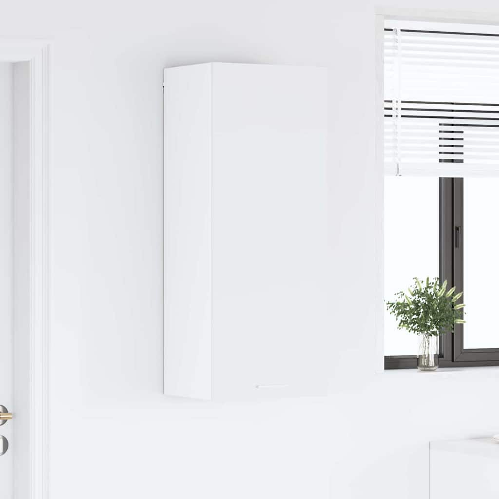 Hangkast met opslag Wit 40 x 31 x 100 cm Bewerkt hout is nu te koop bij PeponiXL, paradijselijk wonen!