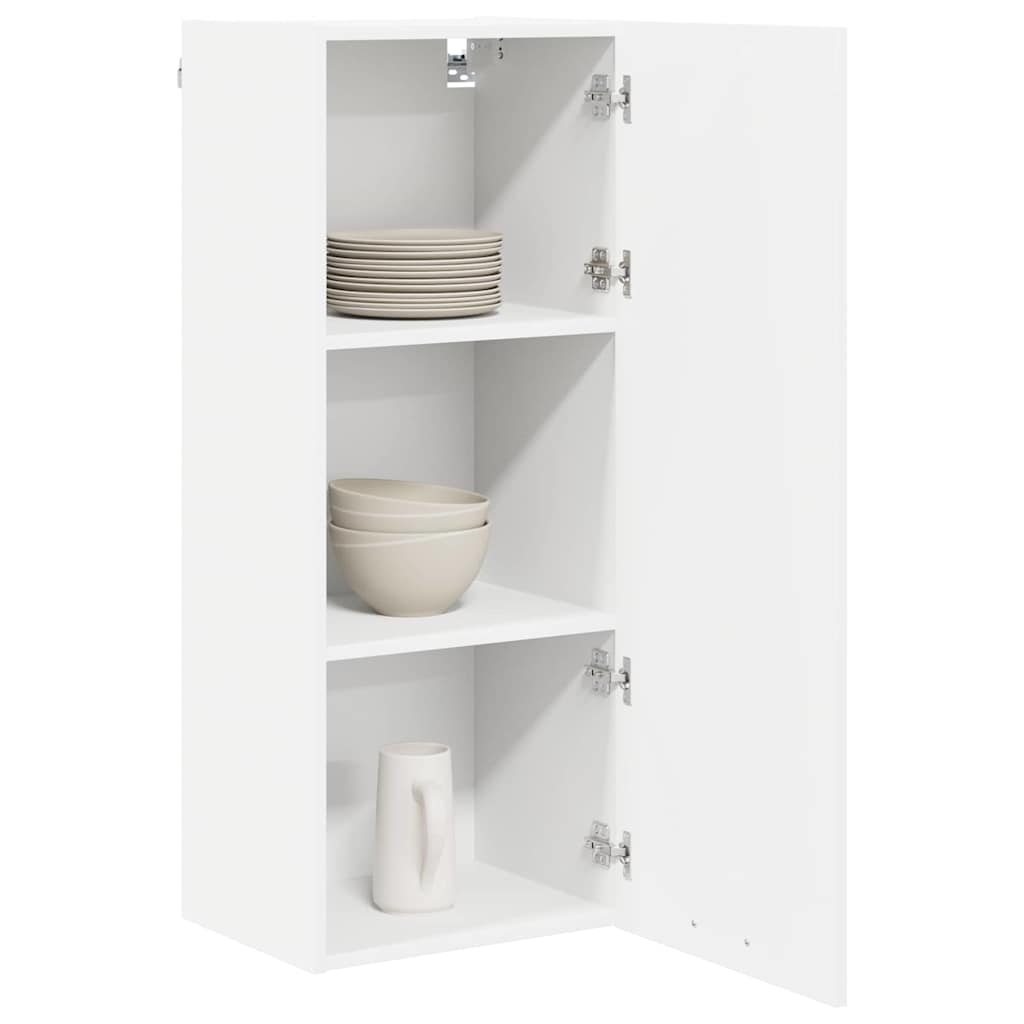 Hangkast met opslag Wit 40 x 31 x 100 cm Bewerkt hout is nu te koop bij PeponiXL, paradijselijk wonen!