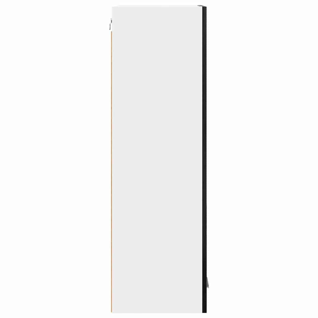 Hangkast met opslag Zwart Eiken 40 x 31 x 100 cm Bewerkt hout is nu te koop bij PeponiXL, paradijselijk wonen!