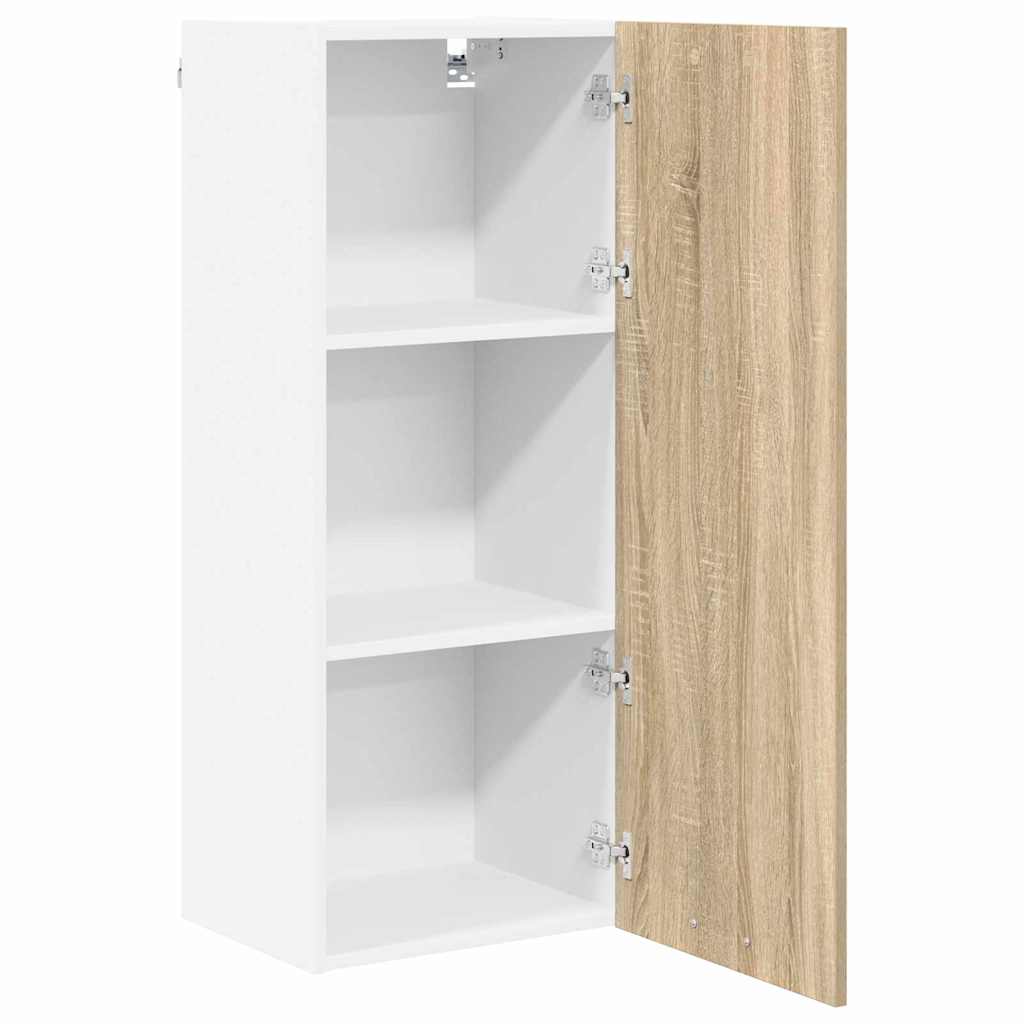 Hangkast met opslag Sonoma Eiken 40 x 31 x 100 cm Bewerkt hout is nu te koop bij PeponiXL, paradijselijk wonen!