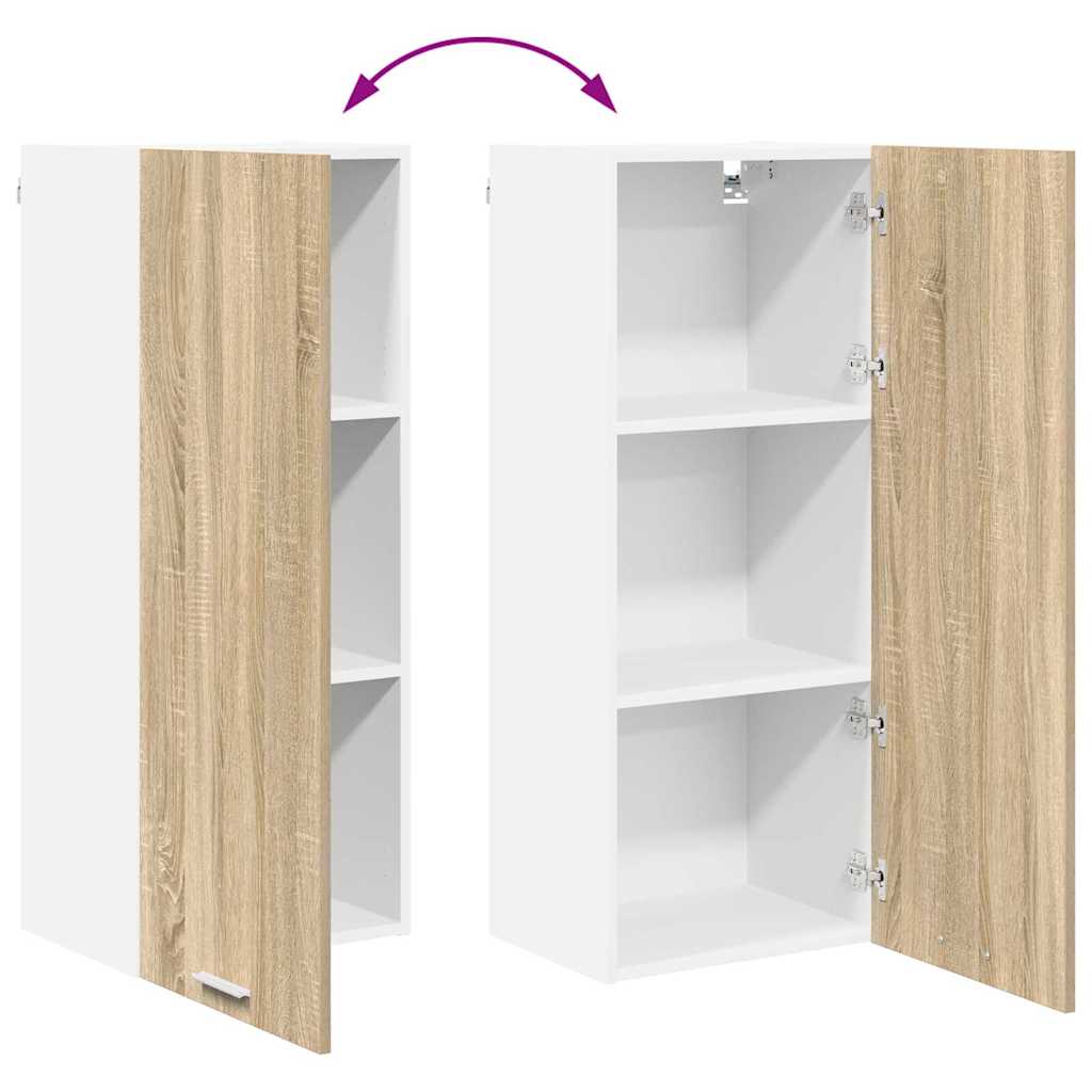 Hangkast met opslag Sonoma Eiken 40 x 31 x 100 cm Bewerkt hout is nu te koop bij PeponiXL, paradijselijk wonen!