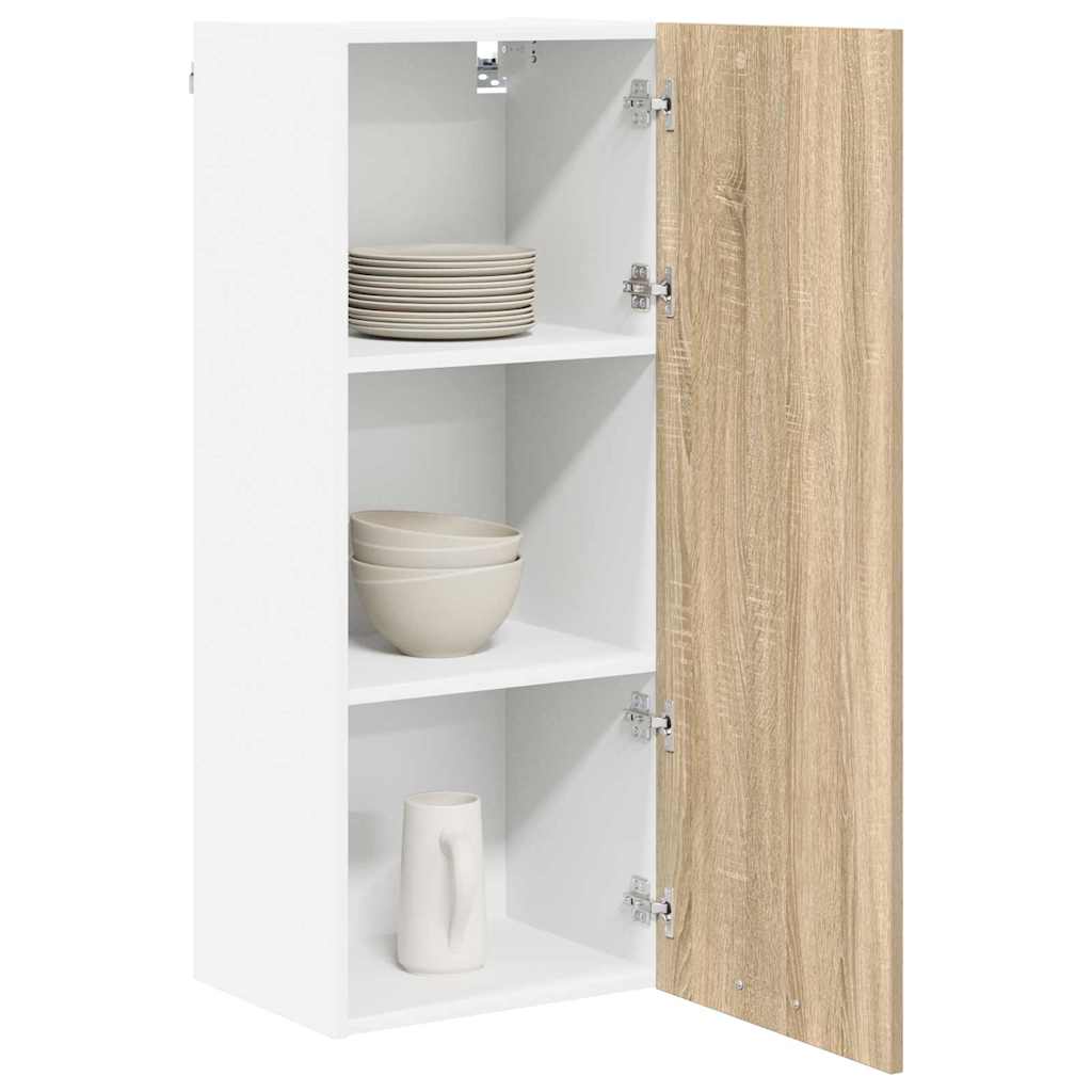 Hangkast met opslag Sonoma Eiken 40 x 31 x 100 cm Bewerkt hout is nu te koop bij PeponiXL, paradijselijk wonen!