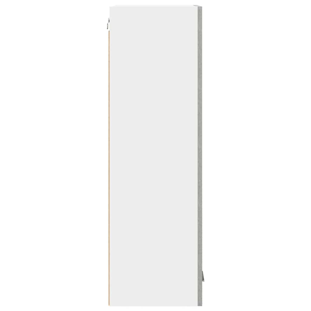 Hangkast Riga Beton Grijs 40 x 31 x 100 cm Bewerkt hout is nu te koop bij PeponiXL, paradijselijk wonen!