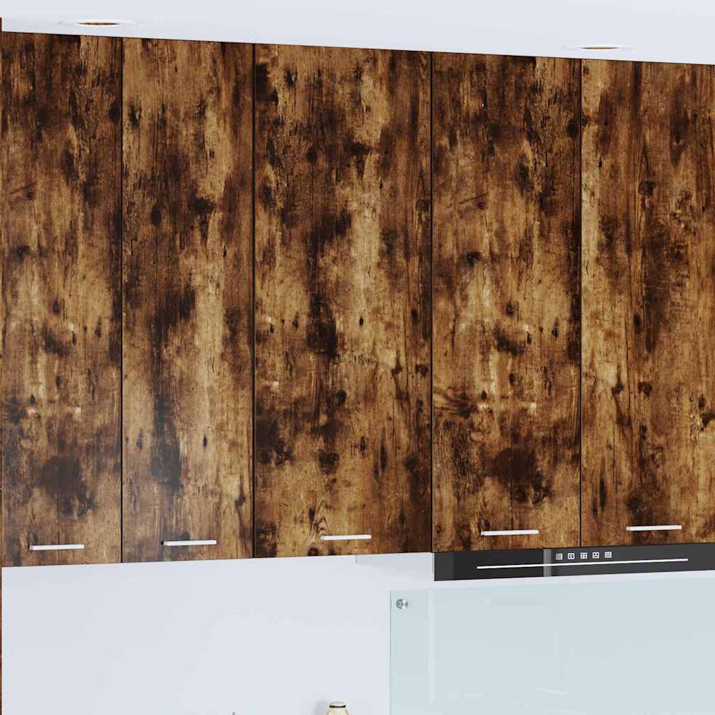 Hangkast met opslag Gerookt eiken 40 x 31 x 100 cm Bewerkt hout is nu te koop bij PeponiXL, paradijselijk wonen!