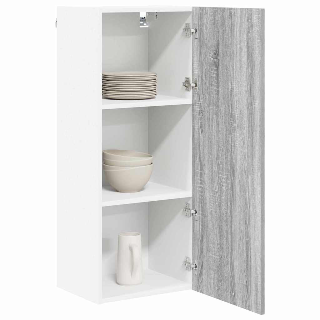 Hangkast Riga Grijs Sonoma 40 x 31 x 100 cm Bewerkt hout is nu te koop bij PeponiXL, paradijselijk wonen!