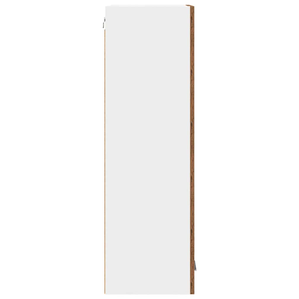 Hangkast met opslag Oudhout 40 x 31 x 100 cm Bewerkt hout is nu te koop bij PeponiXL, paradijselijk wonen!