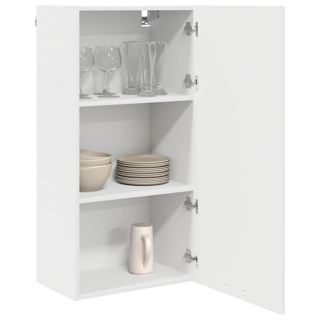 Hangkast met opslag Wit 50 x 31 x 100 cm Bewerkt hout is nu te koop bij PeponiXL, paradijselijk wonen!