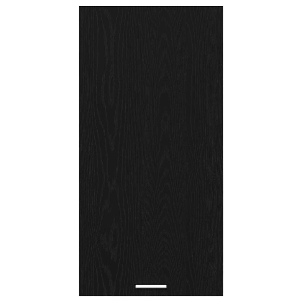 Hangkast Zwarte Eik en Wit 50 x 31 x 100 cm Bewerkt hout is nu te koop bij PeponiXL, paradijselijk wonen!