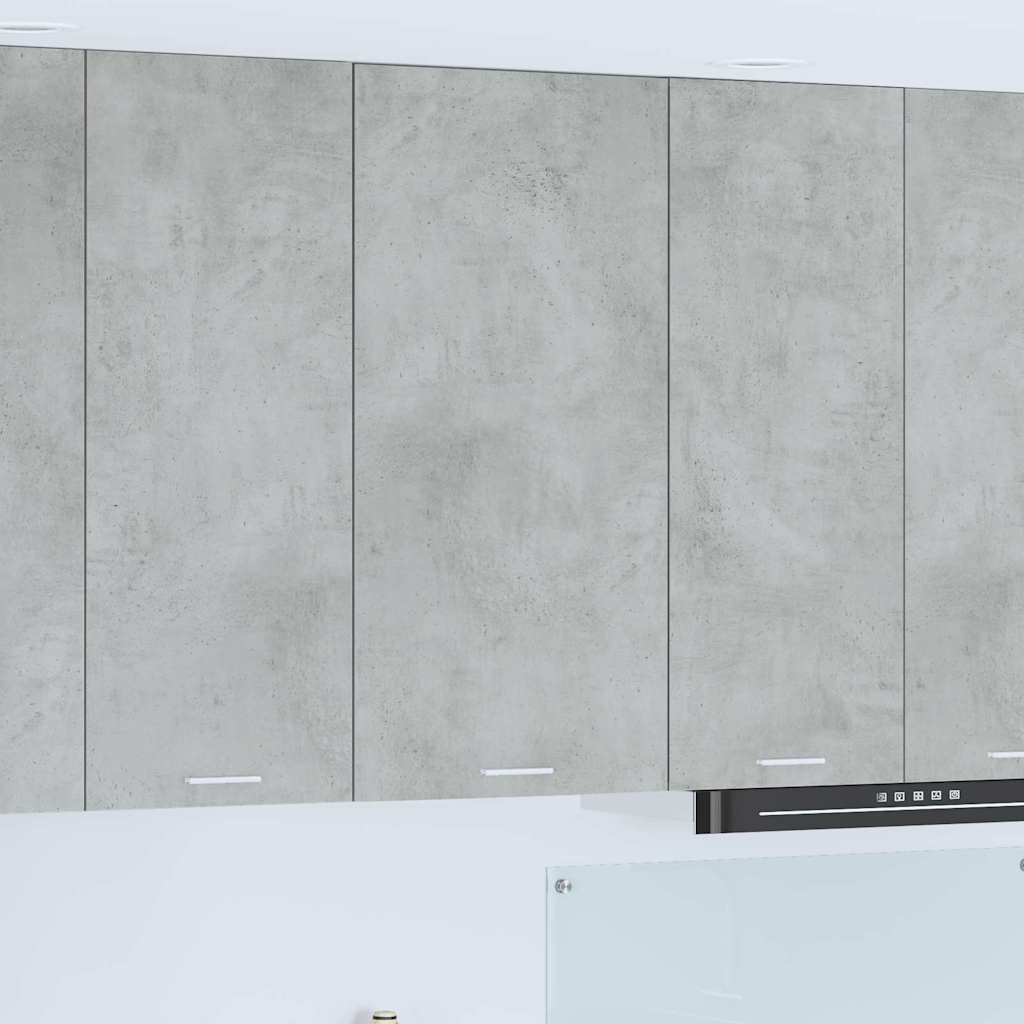 Hangkast Beton Grijs en Wit 50 x 31 x 100 cm Bewerkt hout is nu te koop bij PeponiXL, paradijselijk wonen!