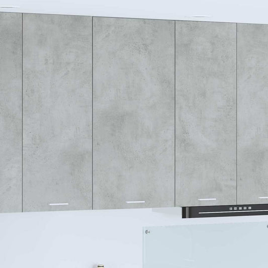 Hangkast Beton Grijs en Wit 50 x 31 x 100 cm Bewerkt hout is nu te koop bij PeponiXL, paradijselijk wonen!