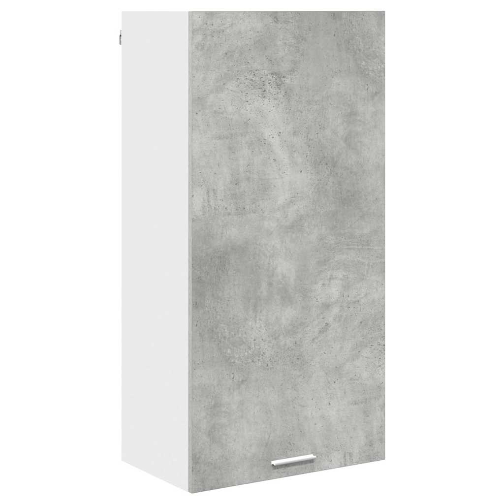 Hangkast Beton Grijs en Wit 50 x 31 x 100 cm Bewerkt hout is nu te koop bij PeponiXL, paradijselijk wonen!