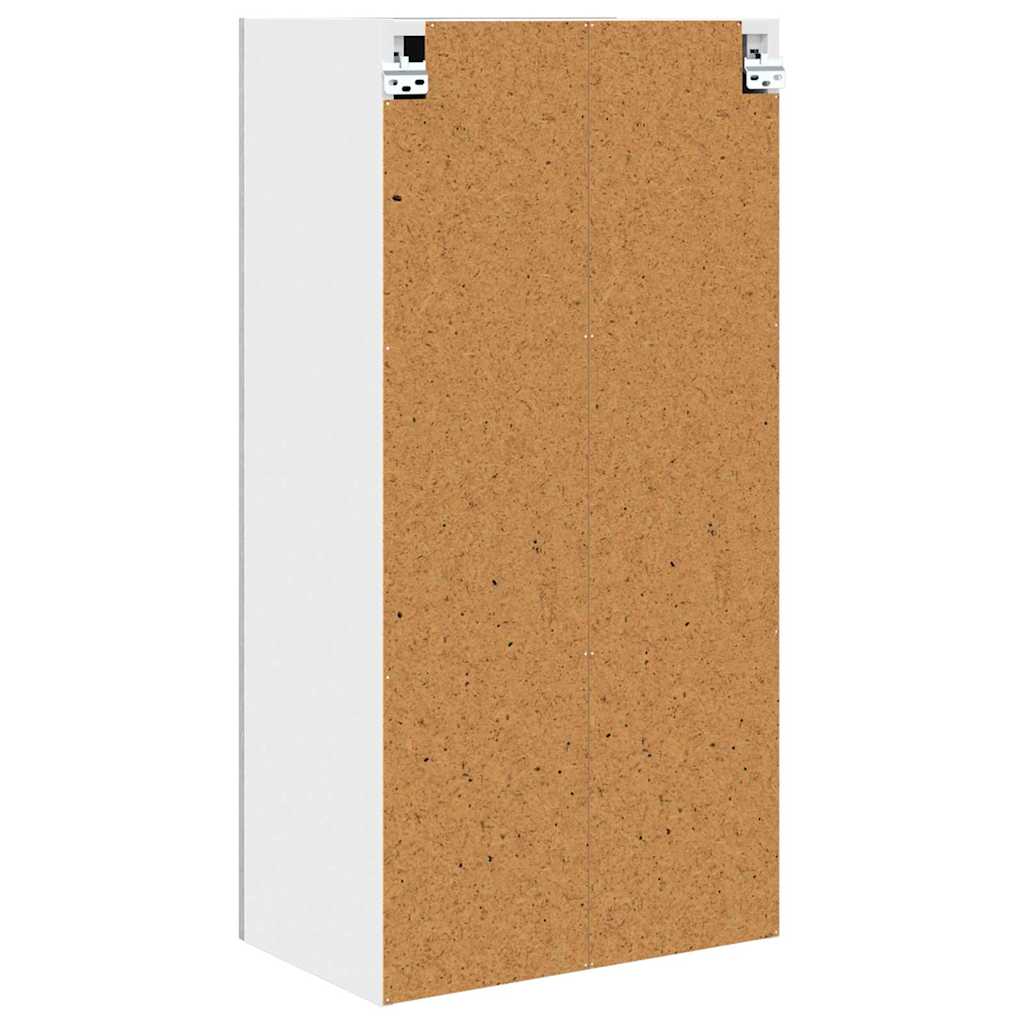 Hangkast Beton Grijs en Wit 50 x 31 x 100 cm Bewerkt hout is nu te koop bij PeponiXL, paradijselijk wonen!