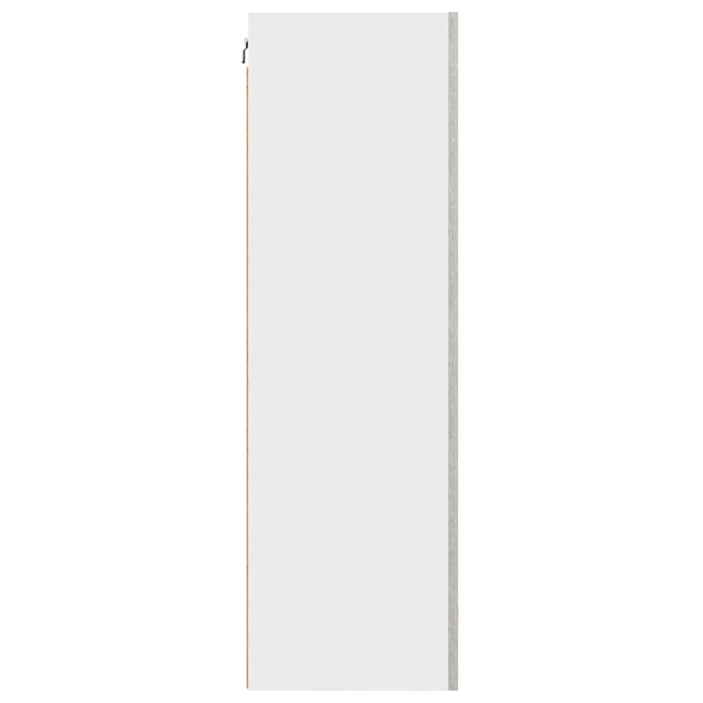 Hangkast Beton Grijs en Wit 50 x 31 x 100 cm Bewerkt hout is nu te koop bij PeponiXL, paradijselijk wonen!