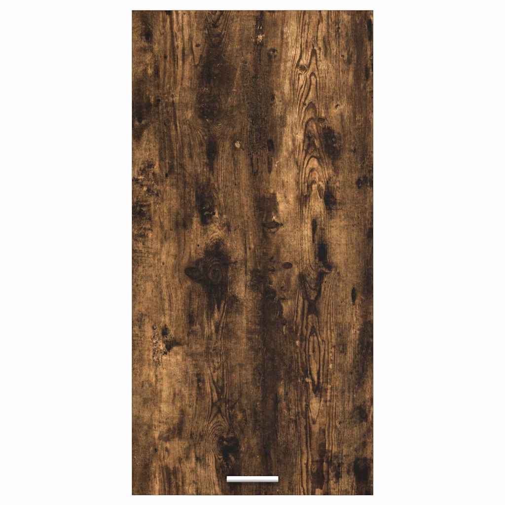 Hangkast Gerookte Eik en Wit 50 x 31 x 100 cm Bewerkt hout is nu te koop bij PeponiXL, paradijselijk wonen!