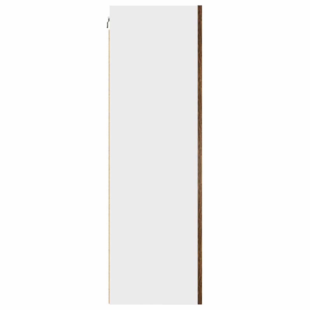 Hangkast Gerookte Eik en Wit 50 x 31 x 100 cm Bewerkt hout is nu te koop bij PeponiXL, paradijselijk wonen!