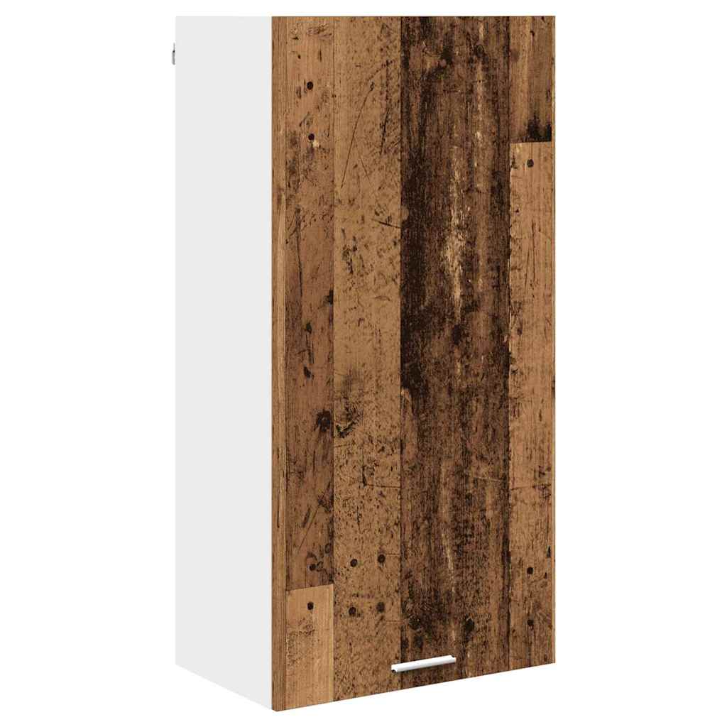 Hangkast Oude Hout en Wit 50 x 31 x 100 cm Bewerkt hout is nu te koop bij PeponiXL, paradijselijk wonen!