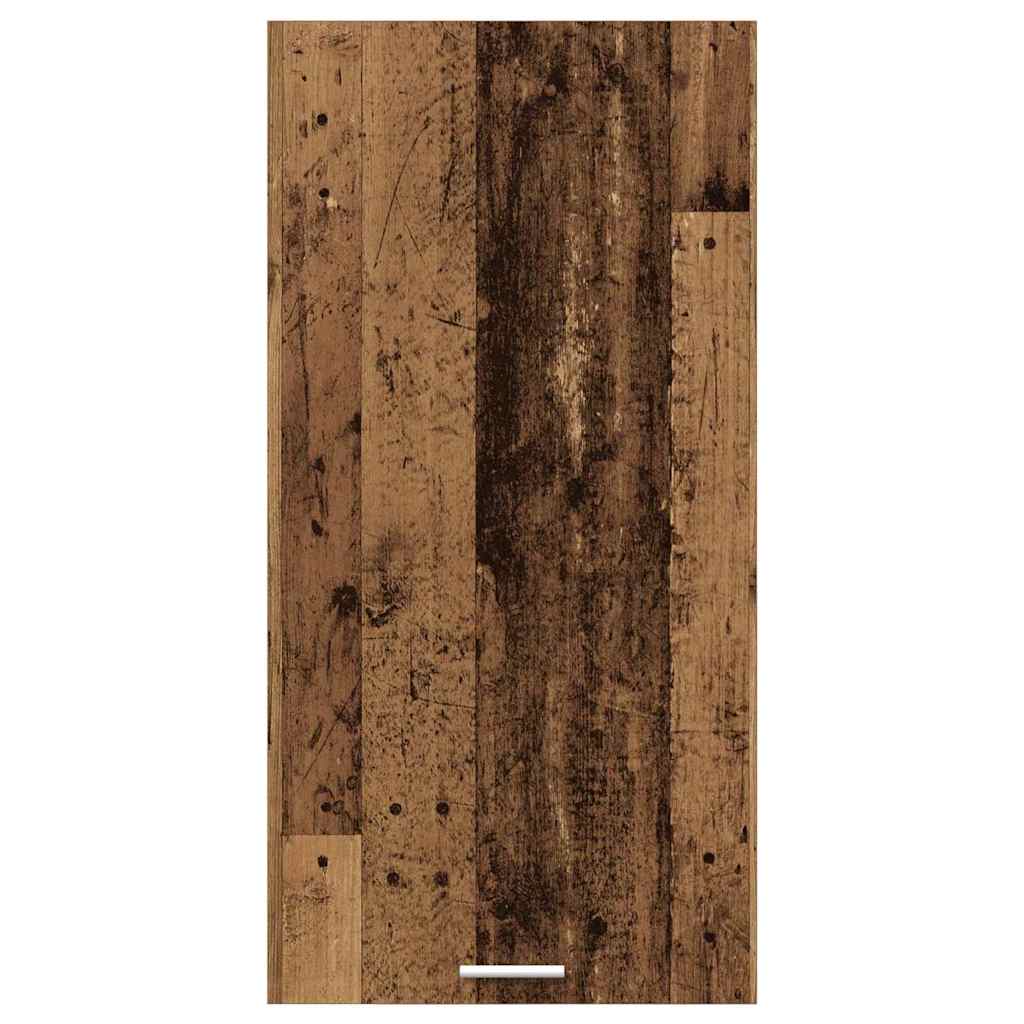 Hangkast Oude Hout en Wit 50 x 31 x 100 cm Bewerkt hout is nu te koop bij PeponiXL, paradijselijk wonen!