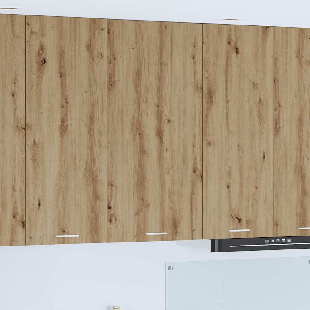Hangkast Ambachtelijke Eik en Wit 50 x 31 x 100 cm Bewerkt hout is nu te koop bij PeponiXL, paradijselijk wonen!