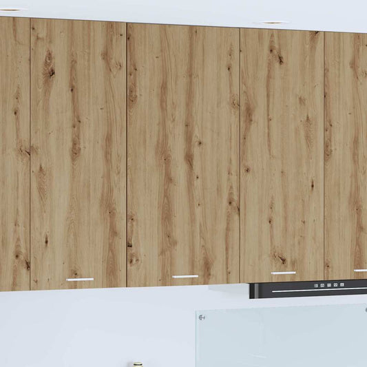 Hangkast Ambachtelijke Eik en Wit 50 x 31 x 100 cm Bewerkt hout is nu te koop bij PeponiXL, paradijselijk wonen!