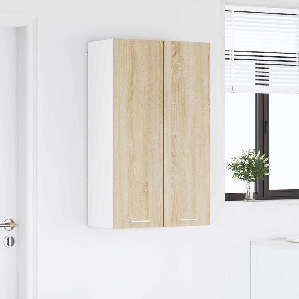 Hangkast met opslag Sonoma Eiken 60 x 31 x 100 cm Bewerkt hout is nu te koop bij PeponiXL, paradijselijk wonen!