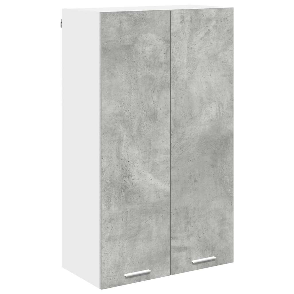 Hangkast met opslag Beton Grijs 60 x 31 x 100 cm Bewerkt hout is nu te koop bij PeponiXL, paradijselijk wonen!