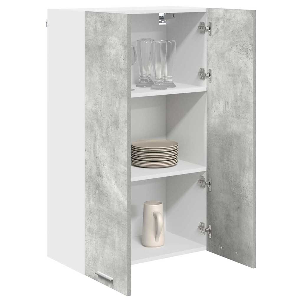Hangkast met opslag Beton Grijs 60 x 31 x 100 cm Bewerkt hout is nu te koop bij PeponiXL, paradijselijk wonen!