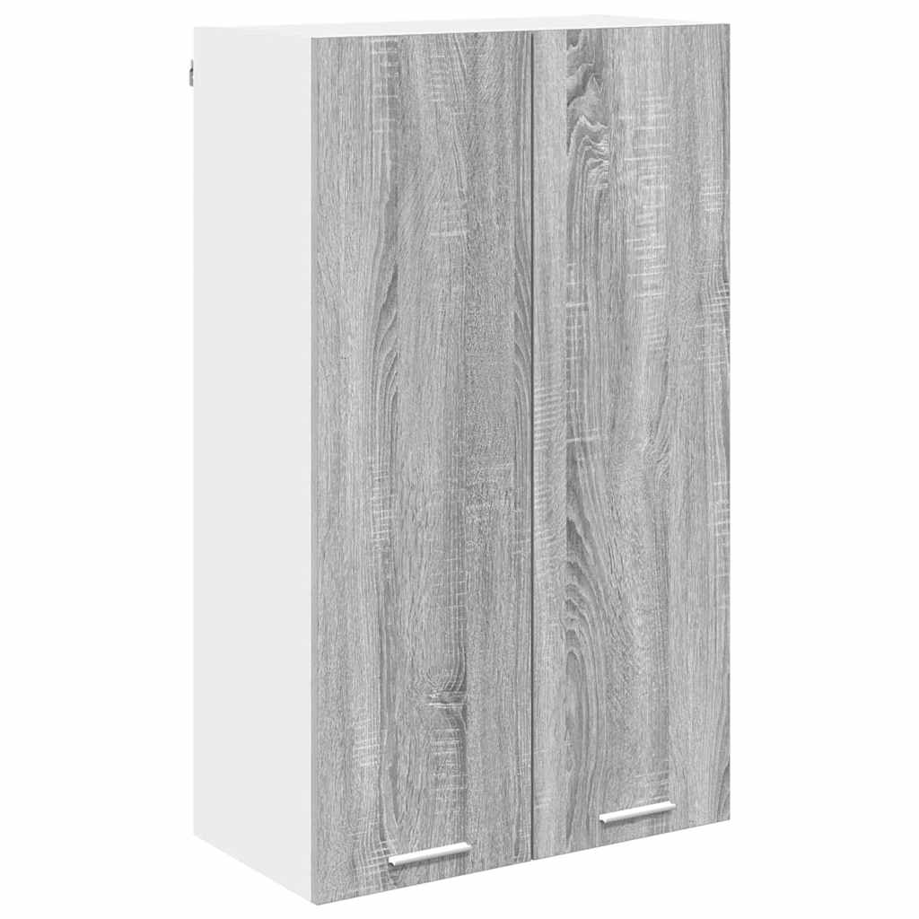 Hangkast met opslag Grijs Sonoma 60 x 31 x 100 cm Bewerkt hout is nu te koop bij PeponiXL, paradijselijk wonen!