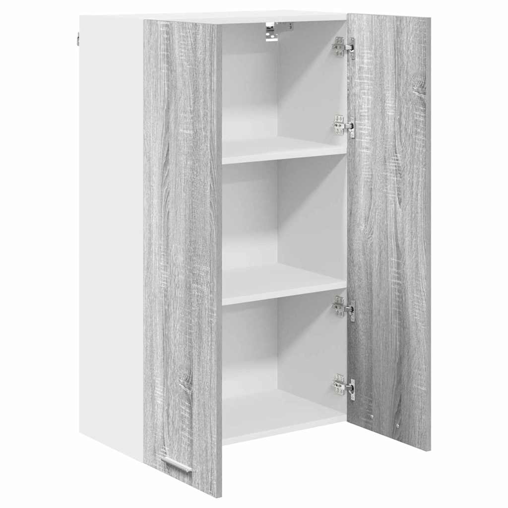 Hangkast met opslag Grijs Sonoma 60 x 31 x 100 cm Bewerkt hout is nu te koop bij PeponiXL, paradijselijk wonen!