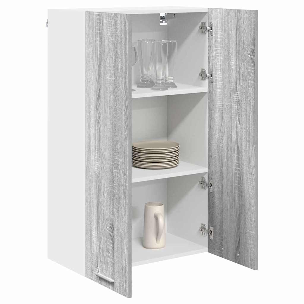 Hangkast met opslag Grijs Sonoma 60 x 31 x 100 cm Bewerkt hout is nu te koop bij PeponiXL, paradijselijk wonen!
