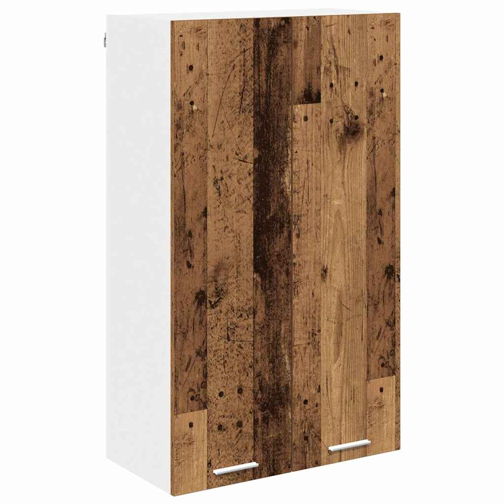 Hangkast met opslag Oudhout 60 x 31 x 100 cm Bewerkt hout is nu te koop bij PeponiXL, paradijselijk wonen!
