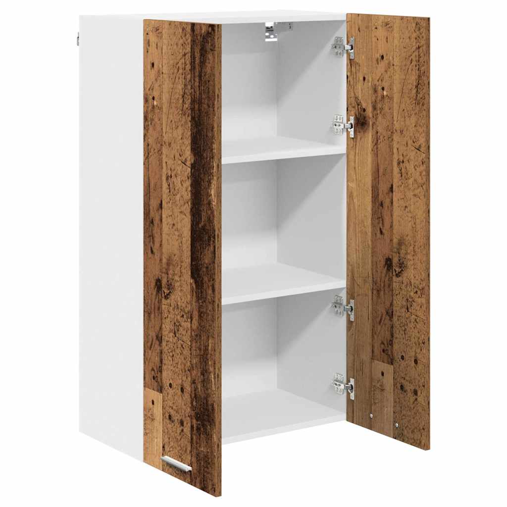 Hangkast met opslag Oudhout 60 x 31 x 100 cm Bewerkt hout is nu te koop bij PeponiXL, paradijselijk wonen!