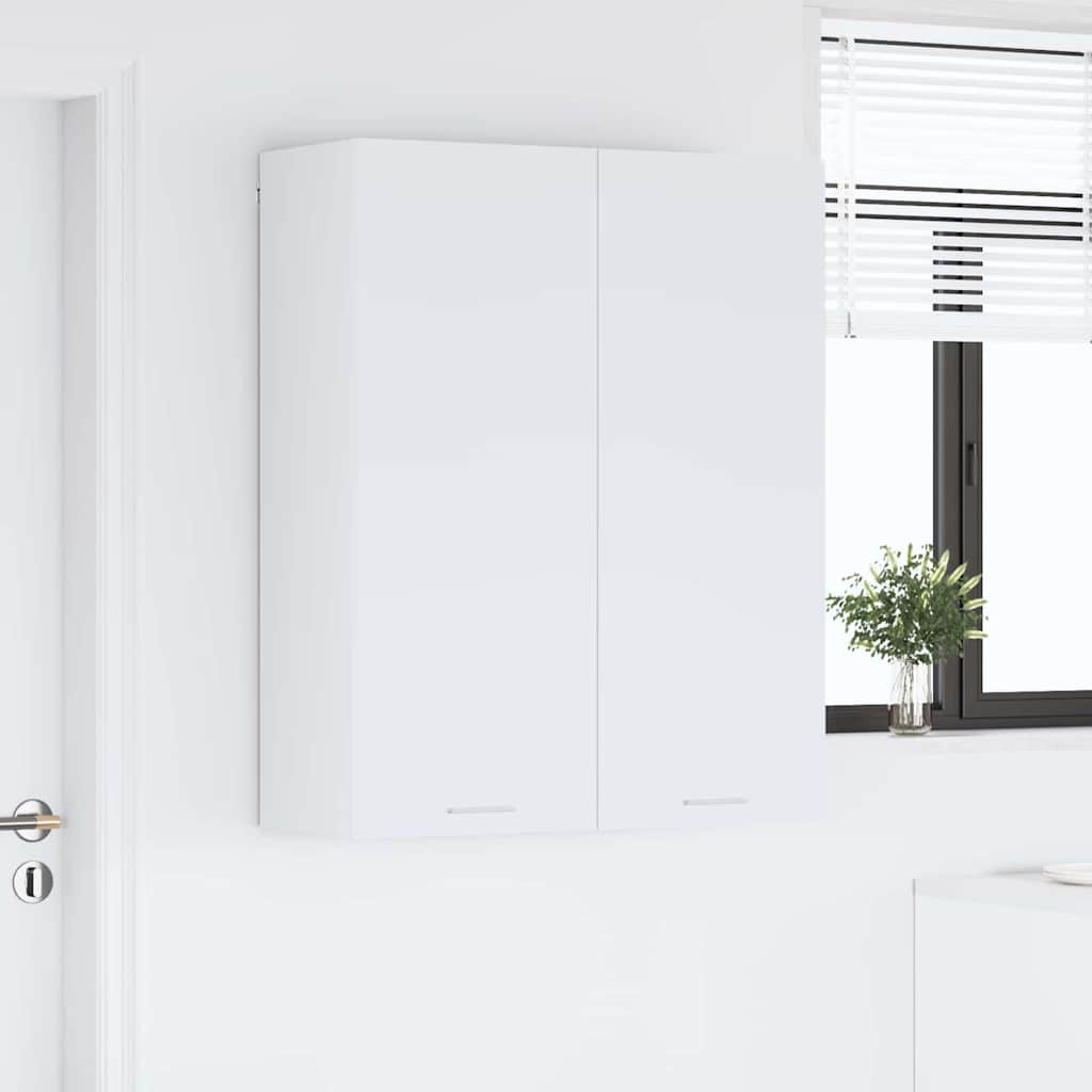 Hangkast met opslag Wit 80 x 31 x 100 cm Bewerkt hout is nu te koop bij PeponiXL, paradijselijk wonen!