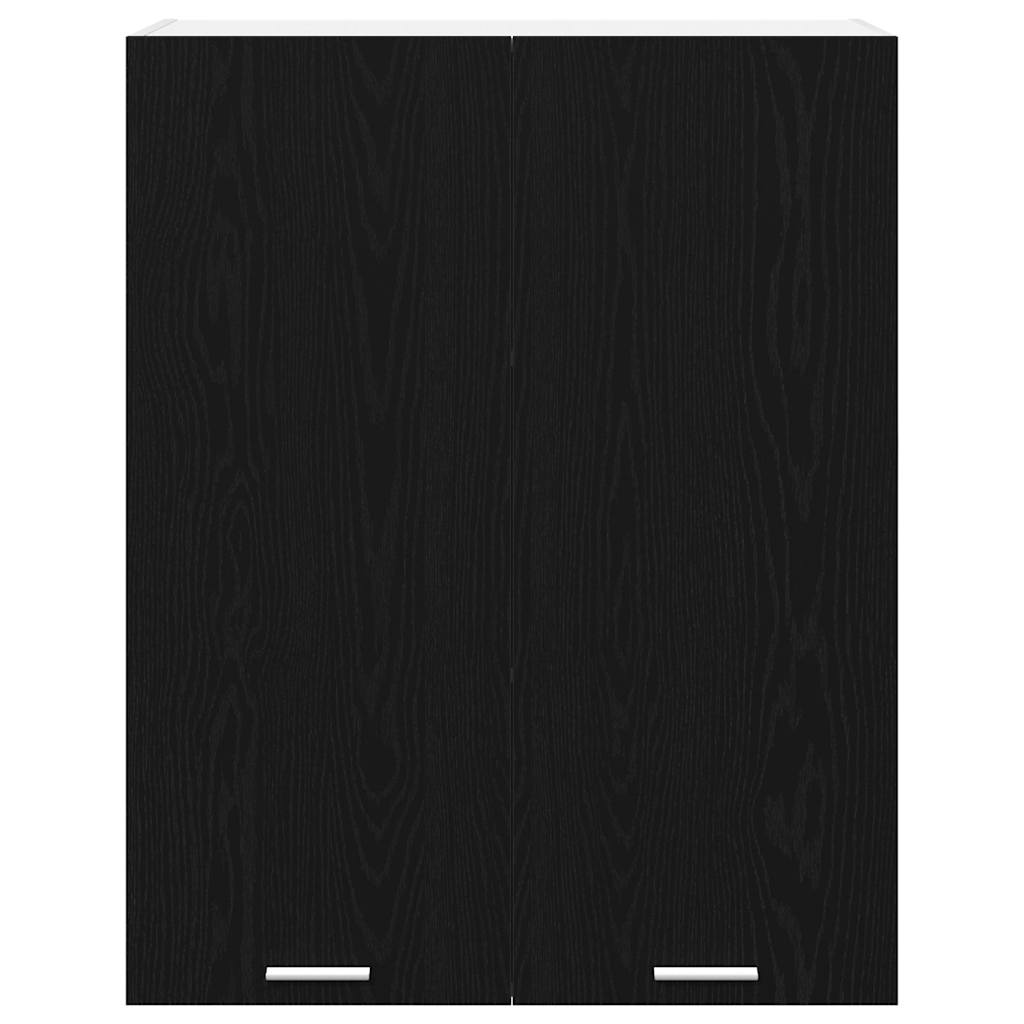 Hangkast met opslag Zwart Eiken 80 x 31 x 100 cm Bewerkt hout is nu te koop bij PeponiXL, paradijselijk wonen!