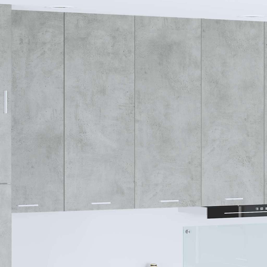 Hangkast met opslag Beton Grijs 80 x 31 x 100 cm Bewerkt hout is nu te koop bij PeponiXL, paradijselijk wonen!