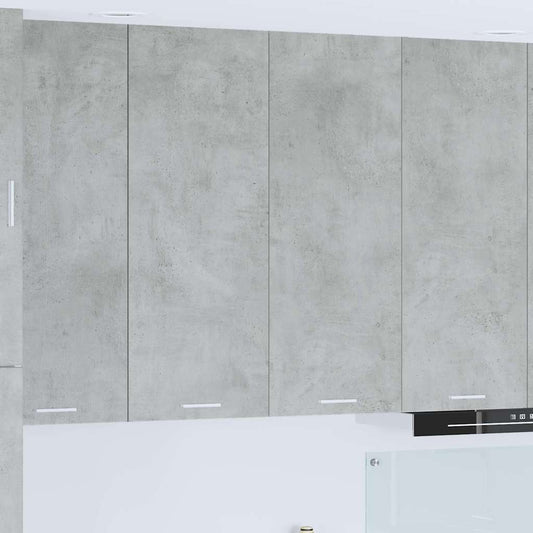 Hangkast met opslag Beton Grijs 80 x 31 x 100 cm Bewerkt hout is nu te koop bij PeponiXL, paradijselijk wonen!