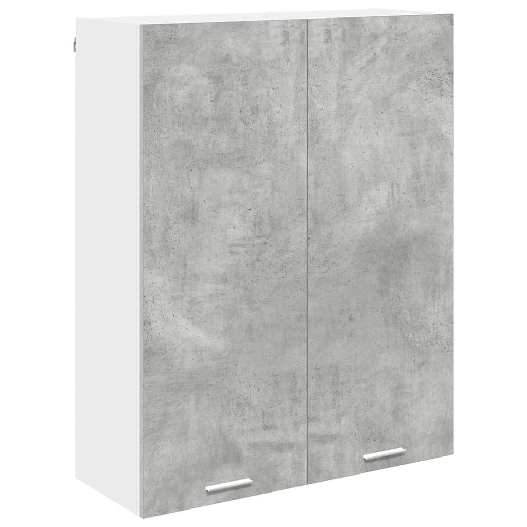 Hangkast met opslag Beton Grijs 80 x 31 x 100 cm Bewerkt hout is nu te koop bij PeponiXL, paradijselijk wonen!