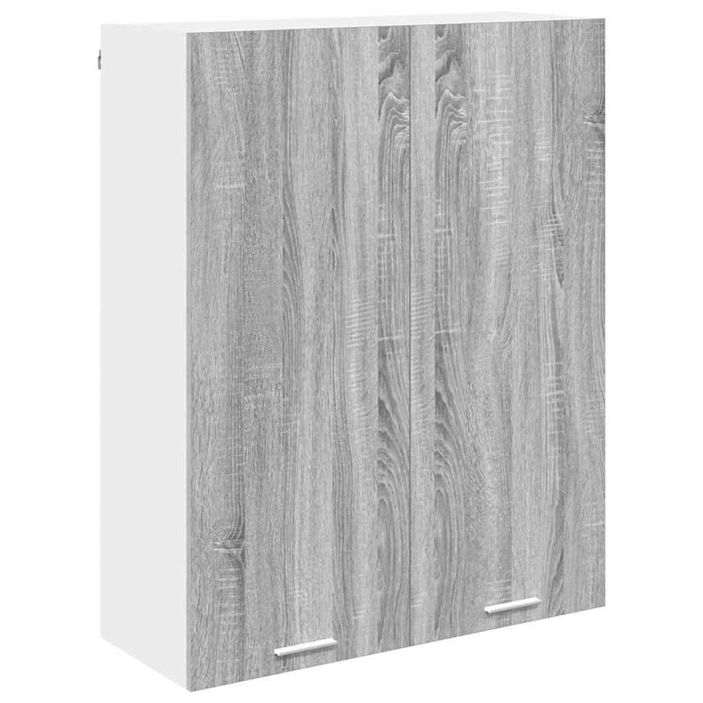 Hangkast met opslag Grijs Sonoma 80 x 31 x 100 cm Bewerkt hout is nu te koop bij PeponiXL, paradijselijk wonen!