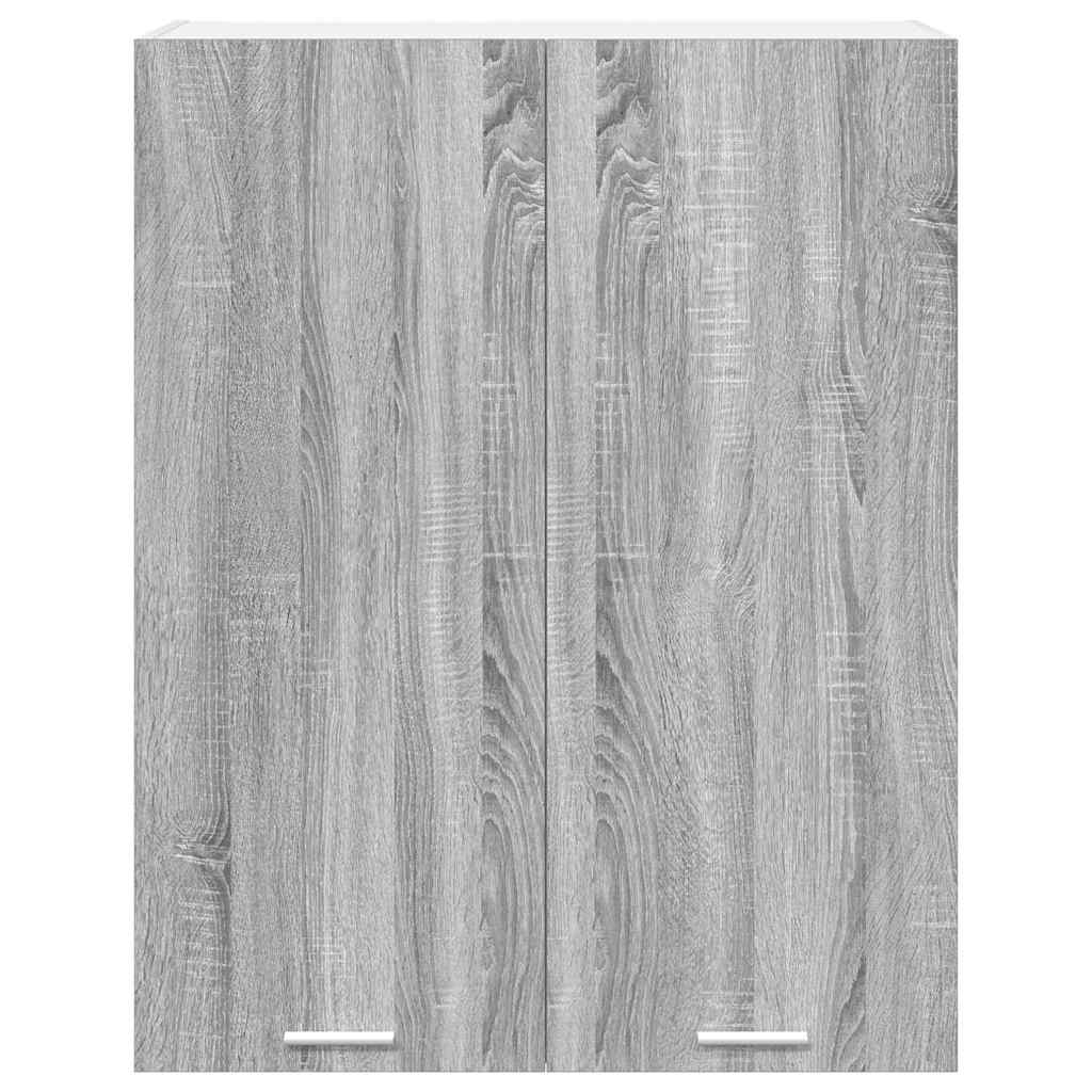 Hangkast met opslag Grijs Sonoma 80 x 31 x 100 cm Bewerkt hout is nu te koop bij PeponiXL, paradijselijk wonen!