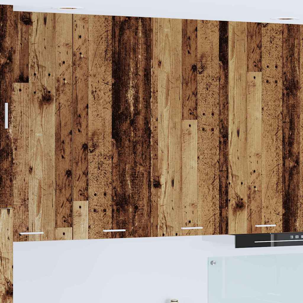Hangkast met opslag Oudhout 80 x 31 x 100 cm Bewerkt hout is nu te koop bij PeponiXL, paradijselijk wonen!