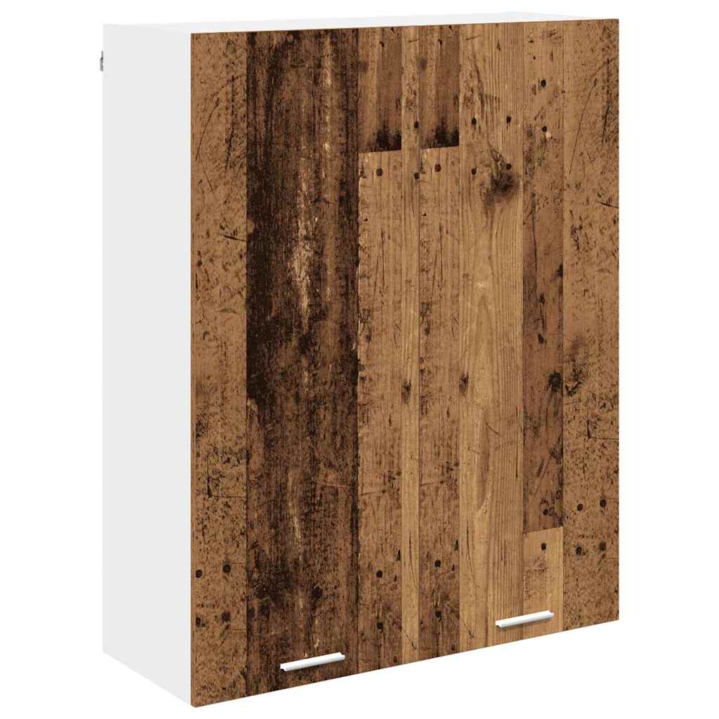 Hangkast met opslag Oudhout 80 x 31 x 100 cm Bewerkt hout is nu te koop bij PeponiXL, paradijselijk wonen!