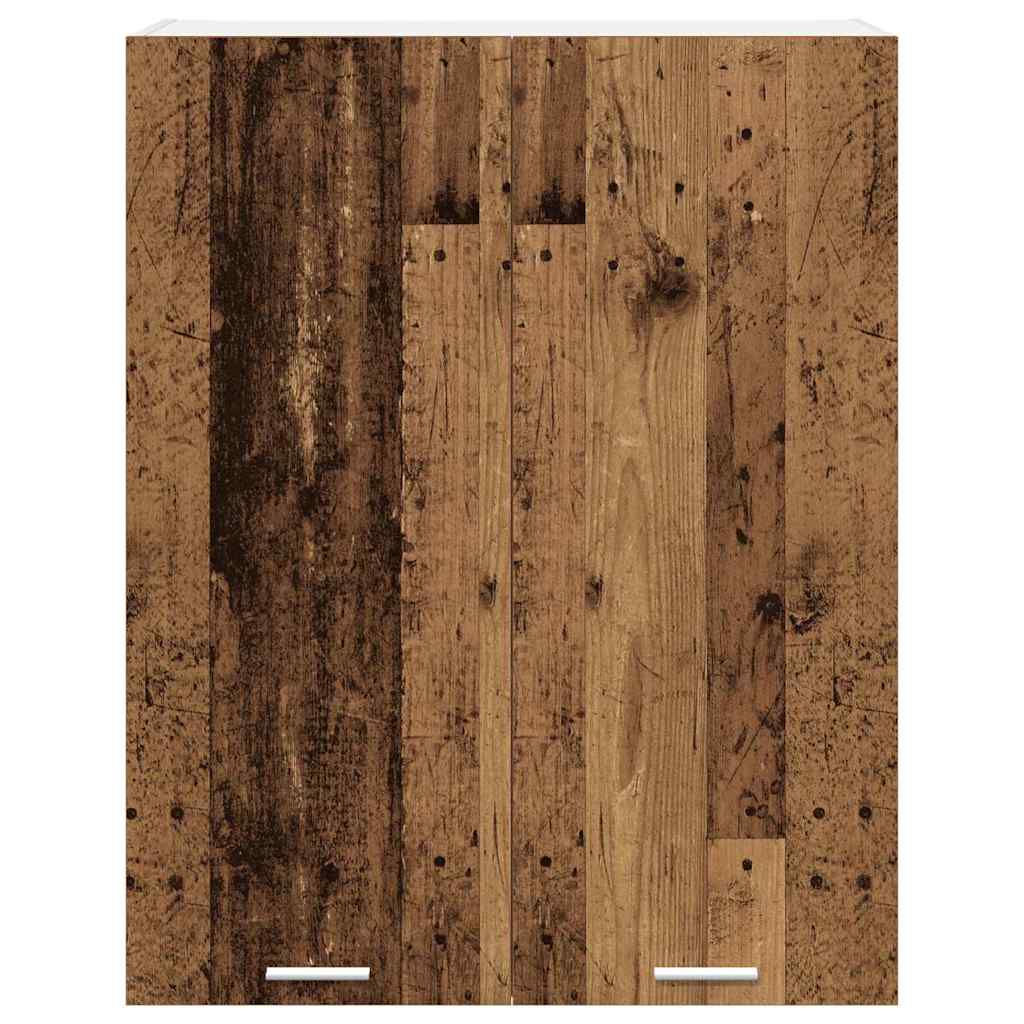 Hangkast met opslag Oudhout 80 x 31 x 100 cm Bewerkt hout is nu te koop bij PeponiXL, paradijselijk wonen!